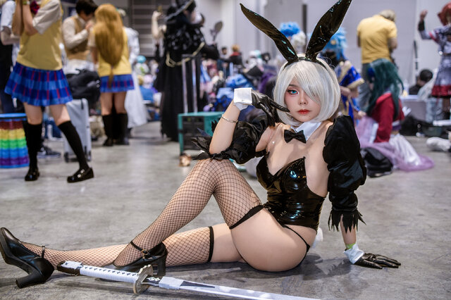 2B（バニーガールver.）『ニーア オートマタ』／HANA（Instagram：hana_hkcoser）