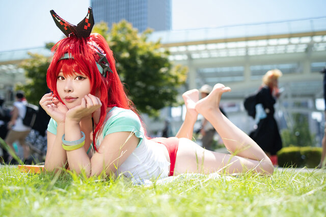 レッドフード（水着ver.）『勝利の女神:NIKKE』／僕プリ（X：@kimimo_purin）