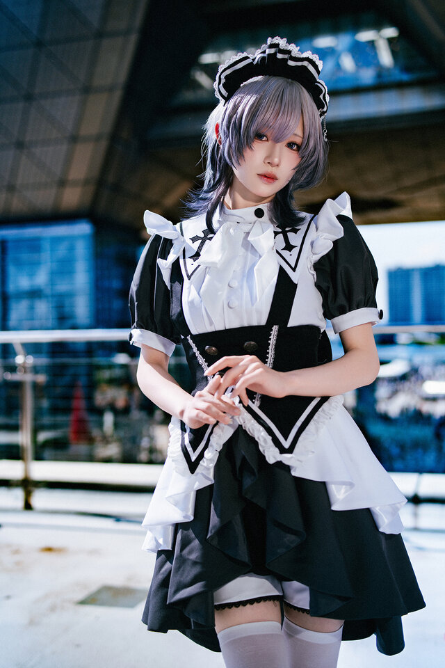 「魔法メイドカフェ マジカルロリポップ」メイド服（本人デザイン）／月海つくね（X：@XaiabP）