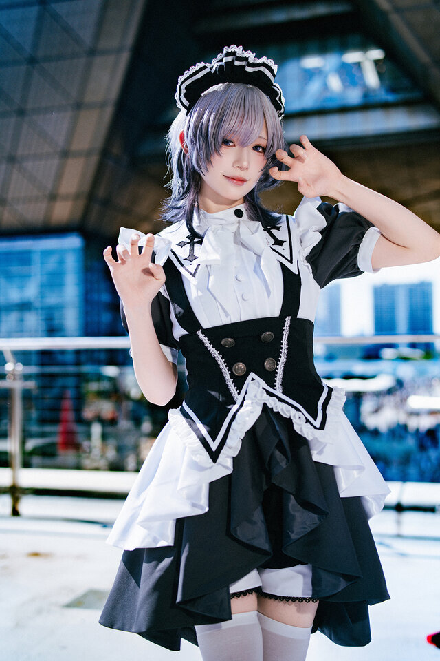 「魔法メイドカフェ マジカルロリポップ」メイド服（本人デザイン）／月海つくね（X：@XaiabP）