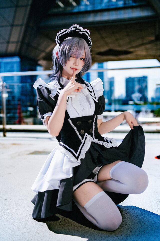 「魔法メイドカフェ マジカルロリポップ」メイド服（本人デザイン）／月海つくね（X：@XaiabP）