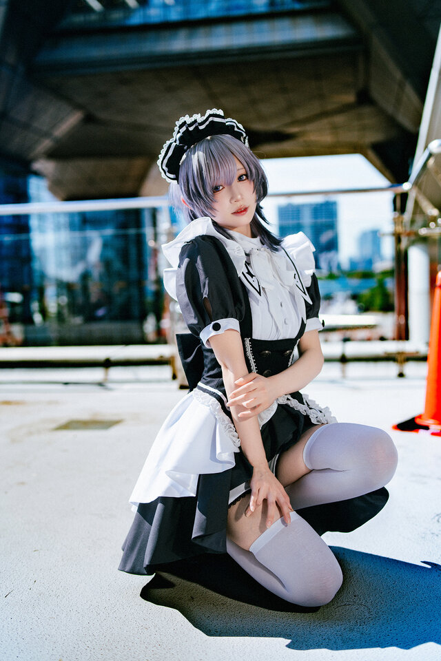 「魔法メイドカフェ マジカルロリポップ」メイド服（本人デザイン）／月海つくね（X：@XaiabP）