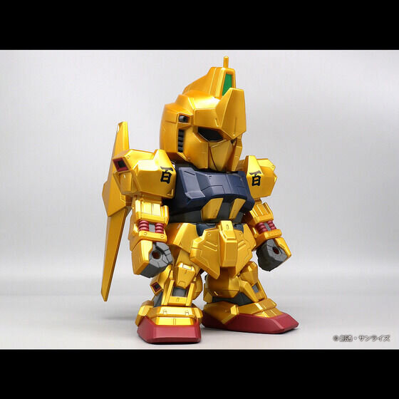 全高約24cm、金色塗装で圧倒的存在感！「機動戦士Zガンダム」より「SD百式」ジャンボソフビフィギュアが本日9月4日12時より予約受付開始