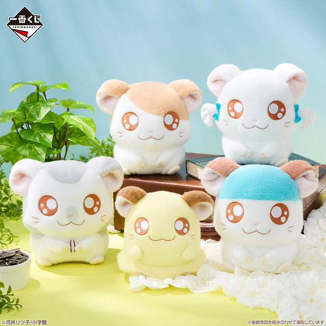 「とっとこハム太郎」新作一番くじの全ラインナップ公開！こうしくん、リボンちゃんたち5人のぬいぐるみや、皆でお昼寝するティッシュケースが可愛い