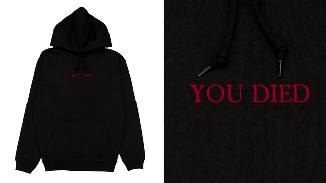 『Bloodborne』何度も見る“YOU DIED”メッセージがパーカー＆Tシャツに！新作グッズを「TGS2025」にて先行販売
