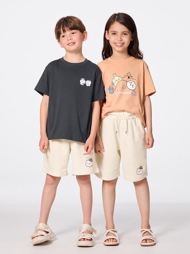 GUの「ちいかわサマーコレクション」が9月5日より再販！夏休みを楽しむハチワレやうさぎのイラスト、ワンポイントアートをお洒落にデザイン
