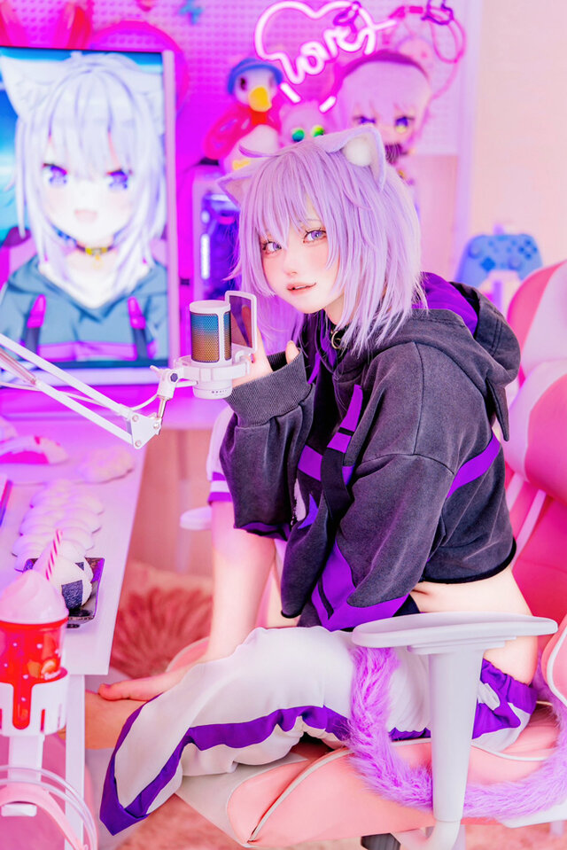 猫又おかゆ／ちろ（X：@suyamaaaaaa）、撮影：月原（X：@tukihara_lgk）
