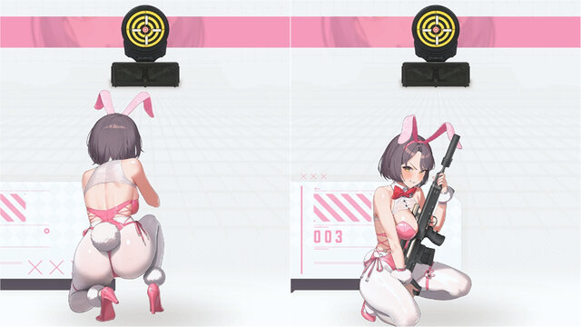 『勝利の女神：NIKKE』「逆バニー」の過激すぎる射撃姿勢！ チラ見せにガン見せ、“恥じらい”もまとめてお届け！2025年のバニーガールをフォトレポ