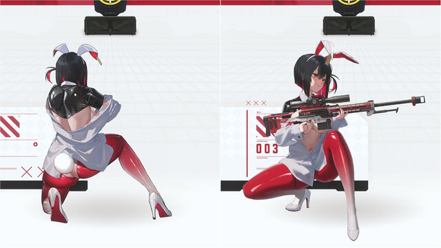 『勝利の女神：NIKKE』「逆バニー」の過激すぎる射撃姿勢！ チラ見せにガン見せ、“恥じらい”もまとめてお届け！2025年のバニーガールをフォトレポ