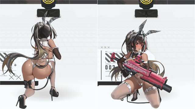 『勝利の女神：NIKKE』「逆バニー」の過激すぎる射撃姿勢！ チラ見せにガン見せ、“恥じらい”もまとめてお届け！2025年のバニーガールをフォトレポ