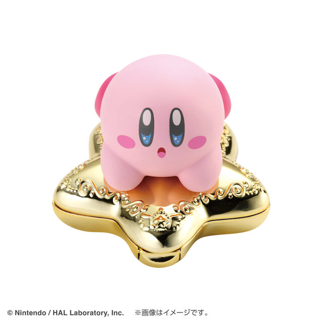『星のカービィ』ワープスターに乗ったカービィがきらめく！ゴールドメッキ加工、星の装飾で綺麗なコスメが予約受付中