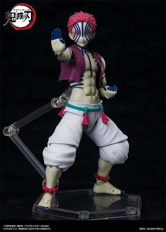 「鬼滅の刃」より「猗窩座」アクションフィギュアが再販！戦闘時に見せる狂気的な“嗤い顔”や、“破壊殺・羅針”プレートなど付属