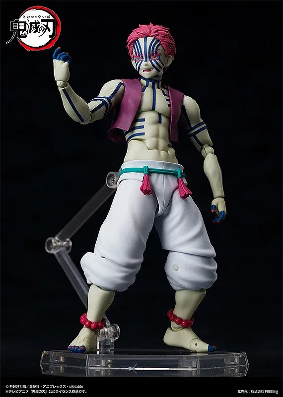 「鬼滅の刃」より「猗窩座」アクションフィギュアが再販！戦闘時に見せる狂気的な“嗤い顔”や、“破壊殺・羅針”プレートなど付属