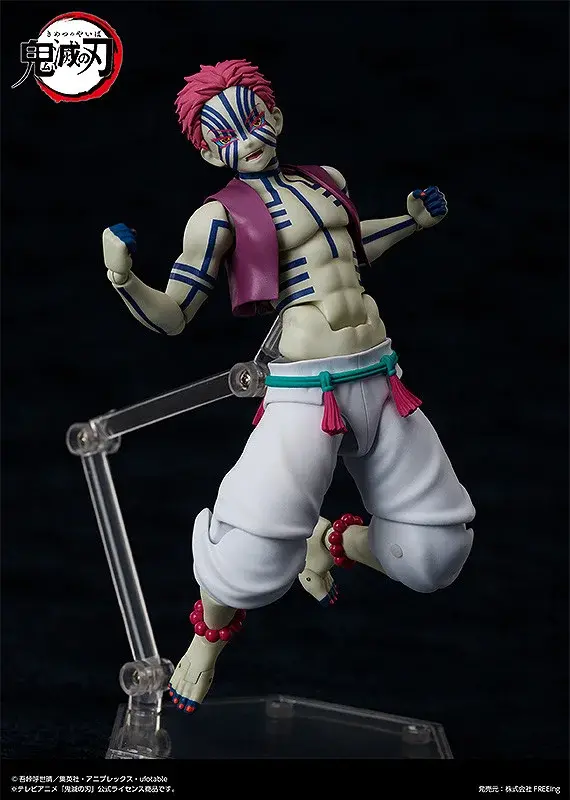 「鬼滅の刃」より「猗窩座」アクションフィギュアが再販！戦闘時に見せる狂気的な“嗤い顔”や、“破壊殺・羅針”プレートなど付属