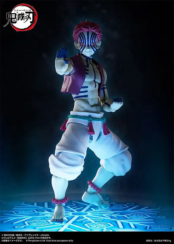 「鬼滅の刃」より「猗窩座」アクションフィギュアが再販！戦闘時に見せる狂気的な“嗤い顔”や、“破壊殺・羅針”プレートなど付属