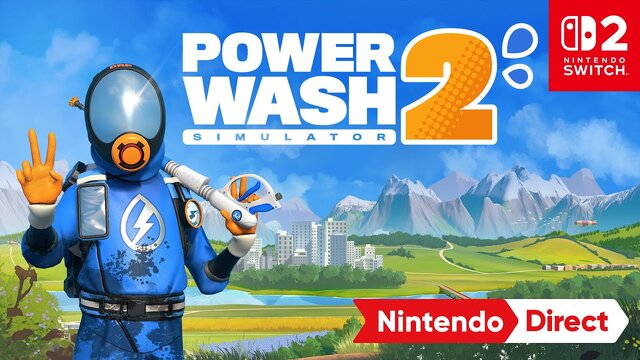 最大4人協力対応高圧洗浄シム続編『PowerWash Simulator 2』スイッチ2版が2025年秋発売決定！【Nintendo Direct 2025.9.12】