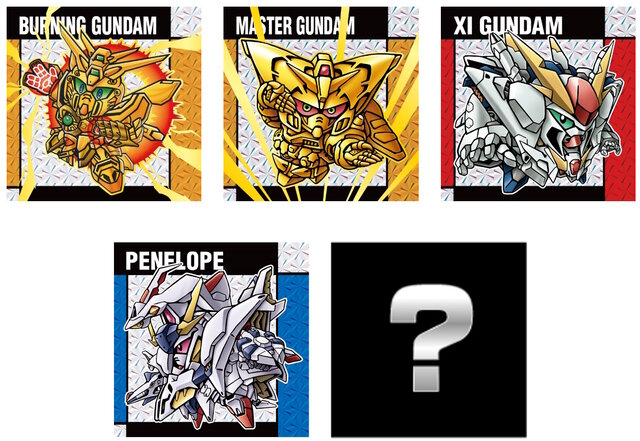 昔懐かしい「元祖SDガンダム」シール付きスナックに第2弾！「νガンダムHWS」や「サイサリス」まで全33種―描き下ろしの「ペーネロペー」らも収録