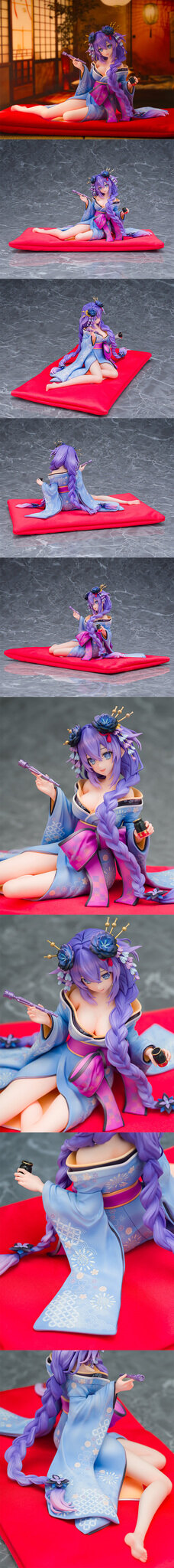 妖艶でセクシーな着物姿…！『ネプテューヌ』シリーズ15周年記念として「パープルハート」「ブラックハート」が1/7スケールフィギュア化