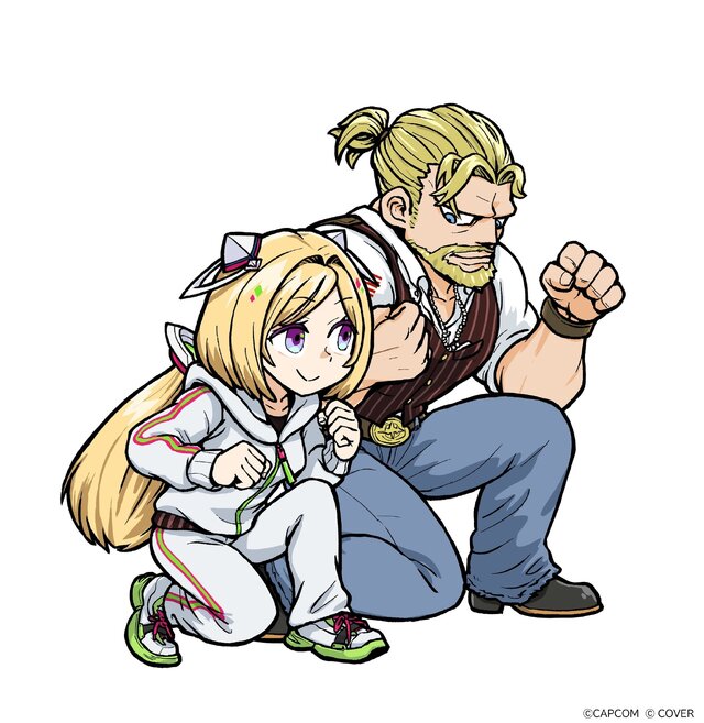 『スト6』×「ホロライブ」第2弾のコラボ漫画が公開！アキロゼは、ガイルと“しゃがみ溜め修行”「おなかすいた…」「まだだ！」