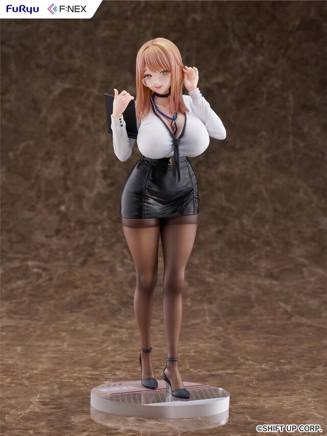 ムチムチの太ももとタイツに視線が…『勝利の女神：NIKKE』エマがコスチューム「オフィスセラピー」姿でフィギュア化