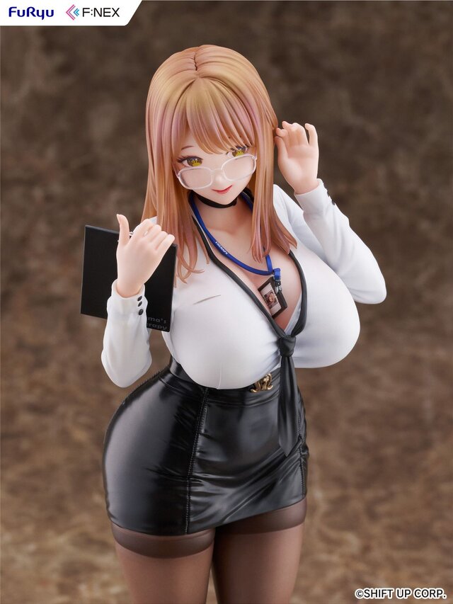 ムチムチの太ももとタイツに視線が…『勝利の女神：NIKKE』エマがコスチューム「オフィスセラピー」姿でフィギュア化