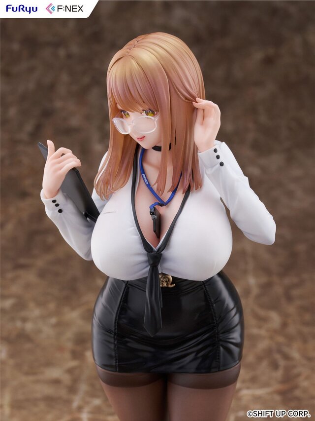 ムチムチの太ももとタイツに視線が…『勝利の女神：NIKKE』エマがコスチューム「オフィスセラピー」姿でフィギュア化