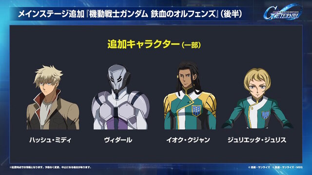 『Gジェネ エターナル』ガンダムUC、閃光のハサウェイ、0083第2弾など5作品が順次参戦へ！それぞれの開発可能ユニットも一部公開