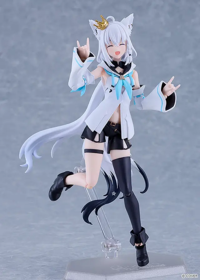 ホロライブ・ 白上フブキのアクションフィギュア「figma」が予約受付開始！オプションパーツにキャラクター「すこん部」「おるやんけ」付属