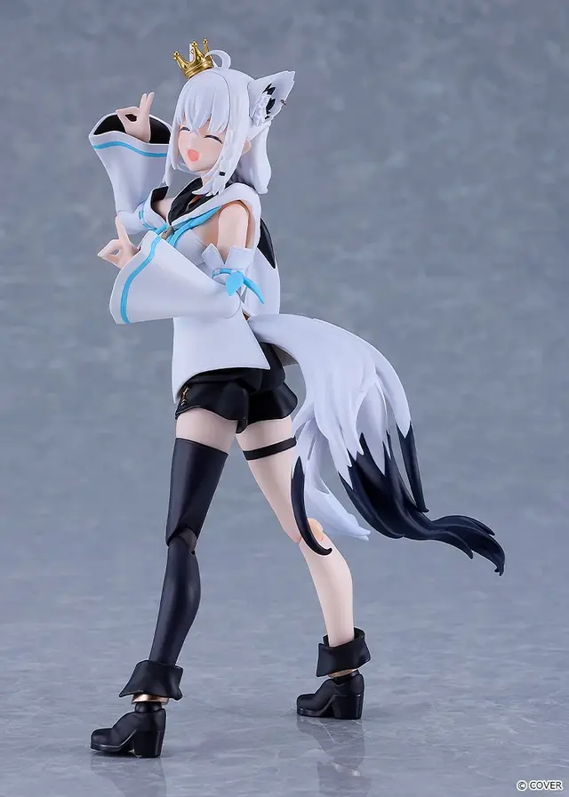 ホロライブ・ 白上フブキのアクションフィギュア「figma」が予約受付開始！オプションパーツにキャラクター「すこん部」「おるやんけ」付属