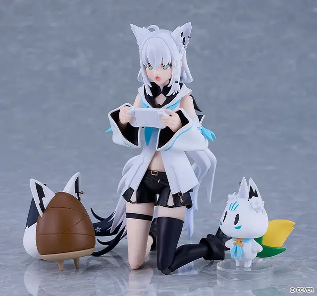 ホロライブ・ 白上フブキのアクションフィギュア「figma」が予約受付開始！オプションパーツにキャラクター「すこん部」「おるやんけ」付属