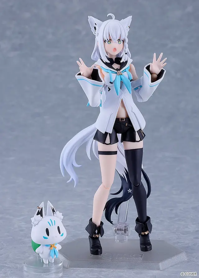 ホロライブ・ 白上フブキのアクションフィギュア「figma」が予約受付開始！オプションパーツにキャラクター「すこん部」「おるやんけ」付属