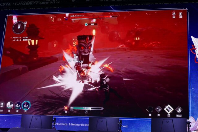 ネットマーブル新作アクションRPG『モンギル：STAR DIVE』ブースは魅力満載！巨大ニャンコやコスプレ、豊富なノベルティがお出迎え