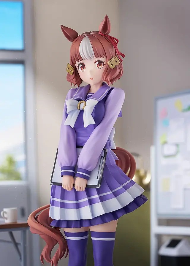 そっと見上げるような表情が可愛い！「ウマ娘 シングレ」より「ベルノライト」がトレセン学園制服姿で立体化、特徴的な“B”の髪留めまで再現