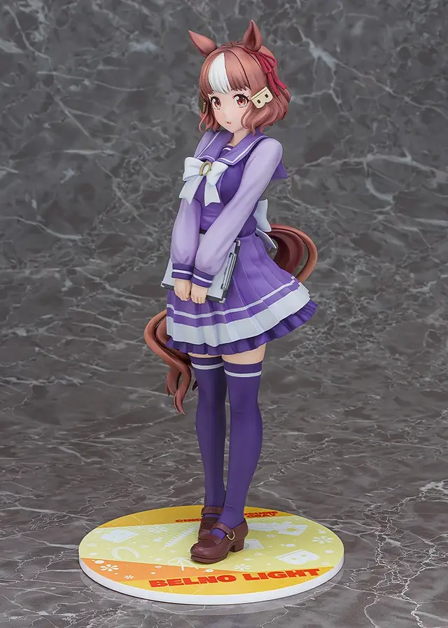そっと見上げるような表情が可愛い！「ウマ娘 シングレ」より「ベルノライト」がトレセン学園制服姿で立体化、特徴的な“B”の髪留めまで再現
