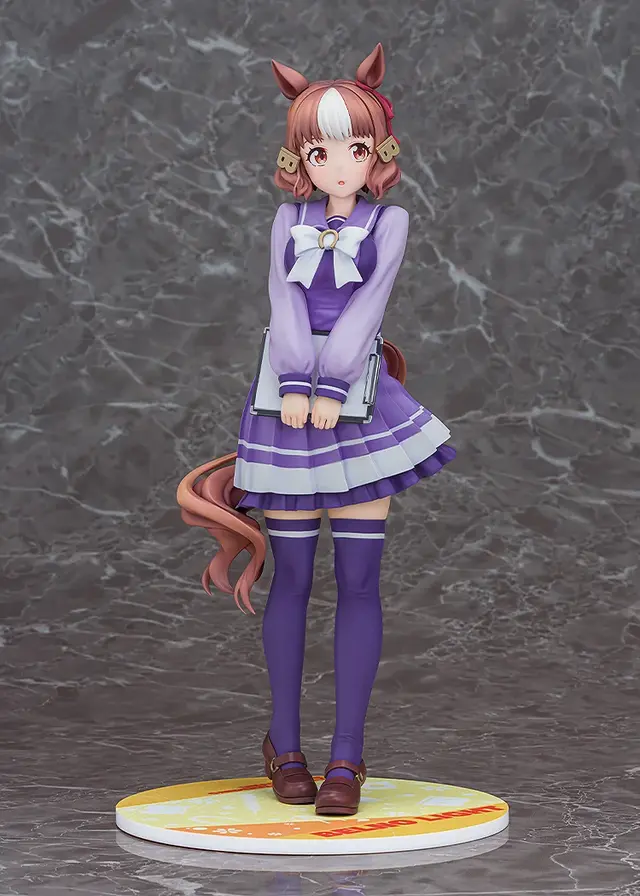 そっと見上げるような表情が可愛い！「ウマ娘 シングレ」より「ベルノライト」がトレセン学園制服姿で立体化、特徴的な“B”の髪留めまで再現