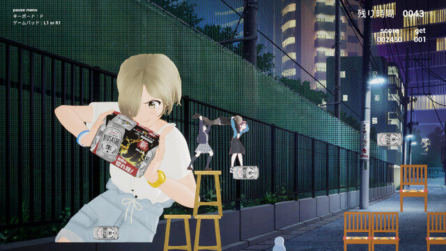 アニメ「ガルクラ」原作のカオスな2DACT『桃香（を）ワッショイ』Steamでリリース―降り注ぐビール缶を避け泥酔者をソファーにシュート