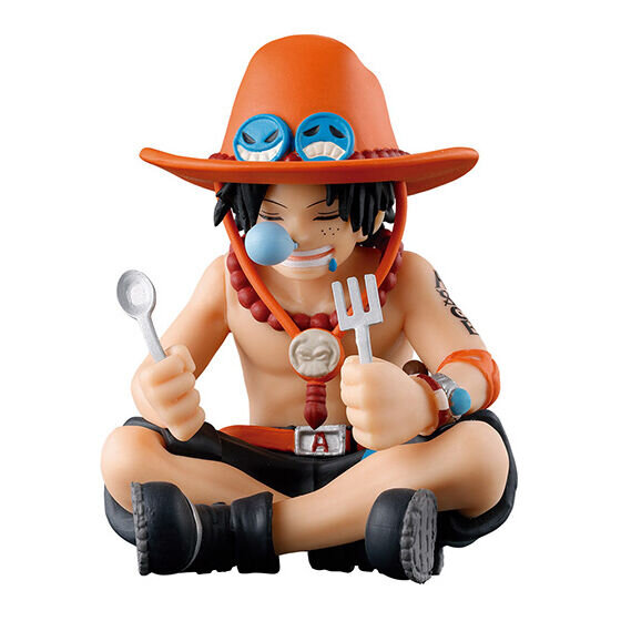 ワンピ飯を待つルフィたち！「まちぼうけ」ガシャポンに「ワンピース」が初登場ーキャラクターらしさが表れたポージングのフィギュア全4種