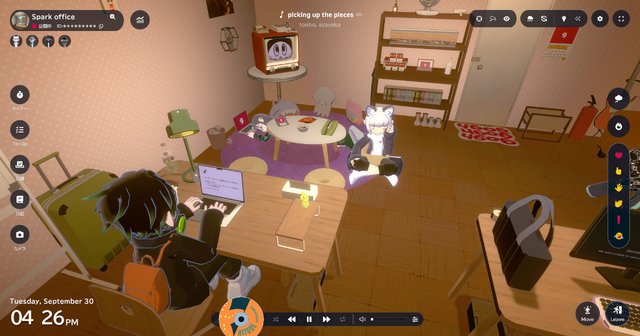 オンラインでも皆で集まろう！作業支援ツール『gogh: Focus with Your Avatar』Steam版に追加のマルチプレイモードをみんなで遊んでみた