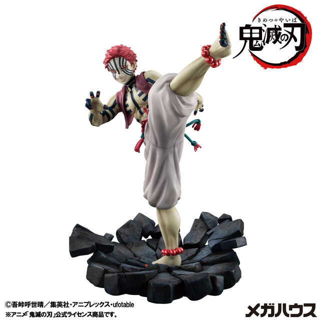 “やはりお前は鬼になれ杏寿郎”「鬼滅の刃」より「猗窩座」G.E.M.フィギュアが再販！力強く踏み込まれた台座が破壊力を物語る