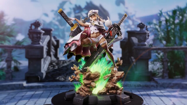 『ギルティギア』よりラムレザル、ソル、梅喧が1/4スケールスタチュー化！ギア細胞が活性化した姿や2本の特大剣も力強く再現