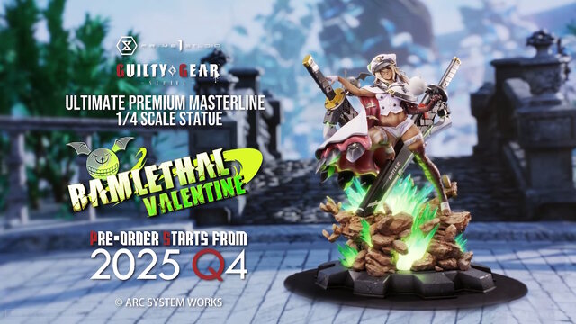 『ギルティギア』よりラムレザル、ソル、梅喧が1/4スケールスタチュー化！ギア細胞が活性化した姿や2本の特大剣も力強く再現