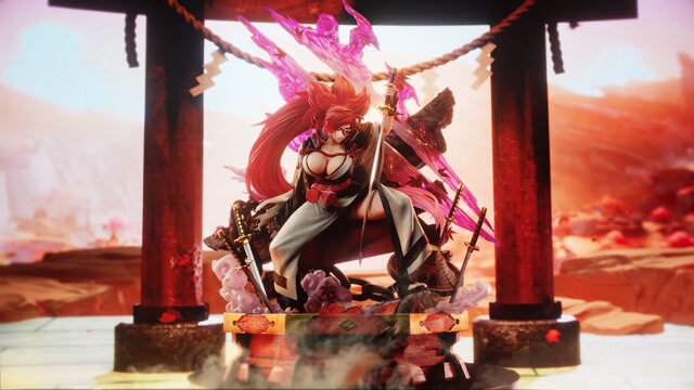 『ギルティギア』よりラムレザル、ソル、梅喧が1/4スケールスタチュー化！ギア細胞が活性化した姿や2本の特大剣も力強く再現