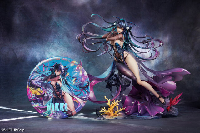 美しいドレスから魅せるムチムチ太もも！『勝利の女神：NIKKE』より「リトルマーメイド Abyss Flower」フィギュアが予約受付中