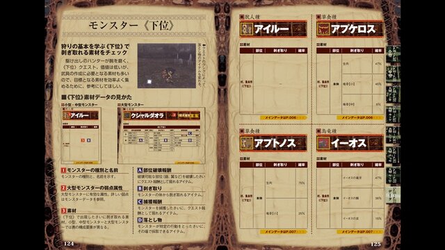 モンスターハンターポータブル 2nd G モンスターデータ知識書