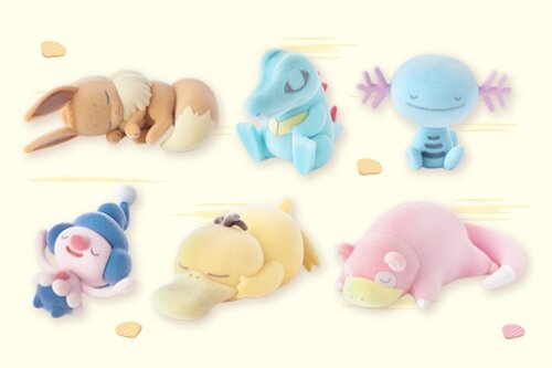無防備な寝姿が可愛すぎる！『ポケスリ』イーブイ、コダックなど「シアンの砂浜」で眠るポケモンたちがふわふわフィギュア化