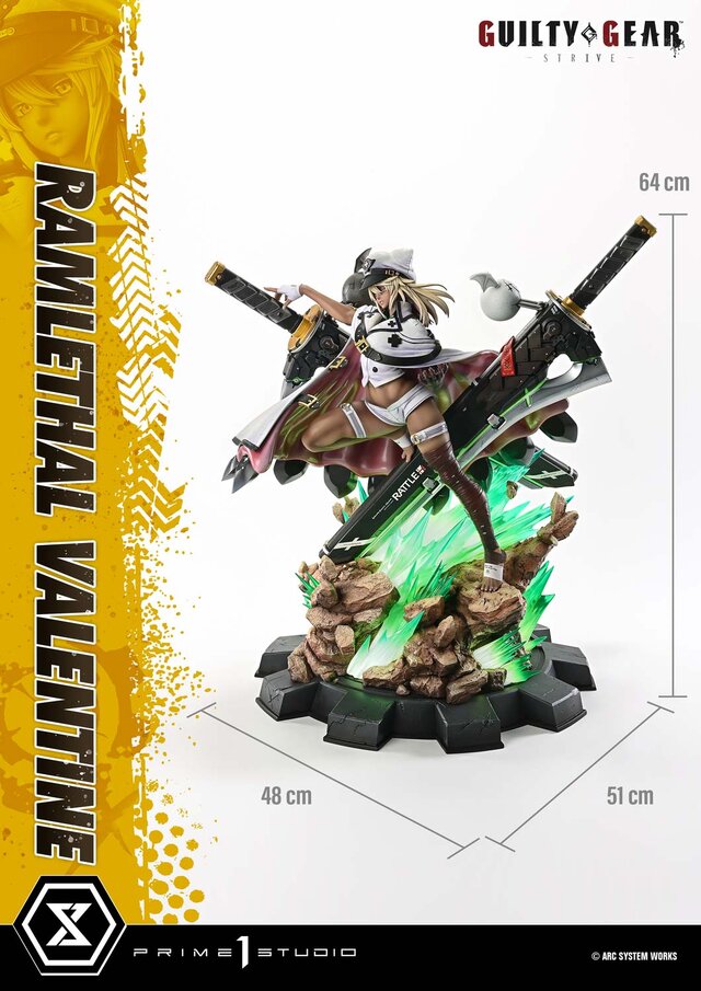 約20万円！『ギルティギア』より「ラムレザル」1/4スケールスタチューが予約開始―2本の特大剣も重厚感に満ちた再現度