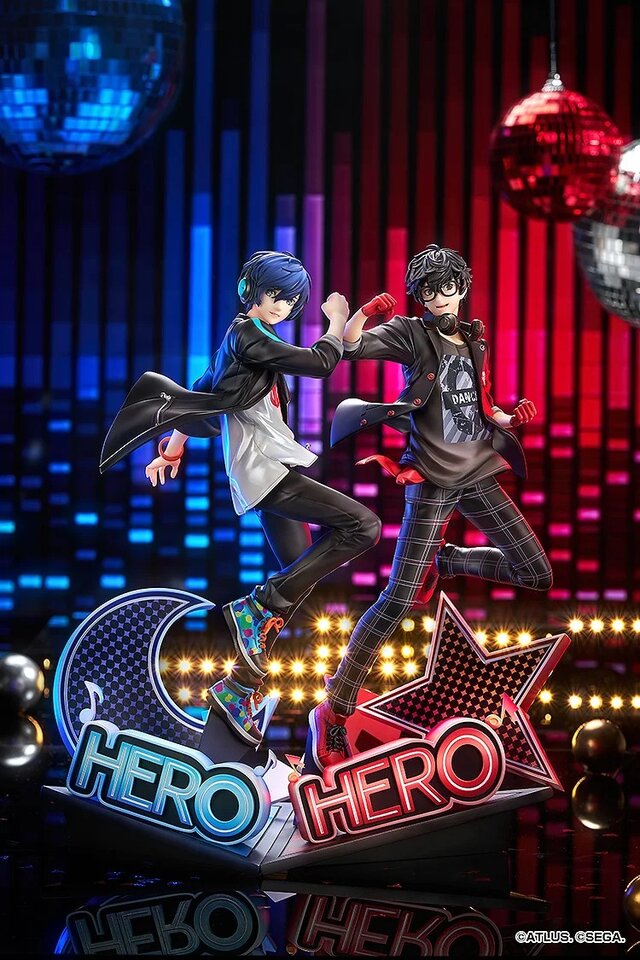 ノリノリで普段よりテンション高め!?『P3D』と『P5D』から主人公ふたりが立体化―両フィギュアあわせたコラボポーズも必見