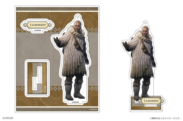 『モンハンワイルズ』アルマ、ジェマのアクリルフィギュアが‘登場！作中の武器アイコンも“メタルピンズ”に