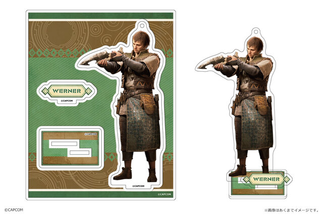 『モンハンワイルズ』アルマ、ジェマのアクリルフィギュアが‘登場！作中の武器アイコンも“メタルピンズ”に