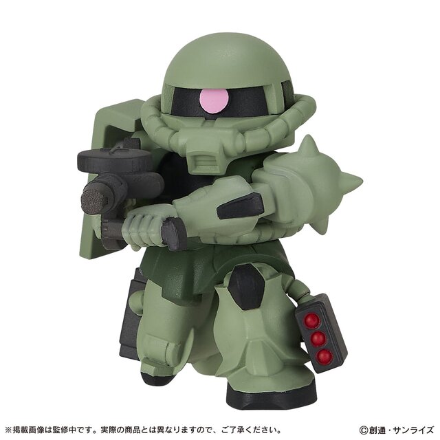 シャア専用ザクIIが率いるザク部隊！「機動戦士ガンダム」ガシャポンフィギュア「ならぶんです。」全5種が、オンラインにて展開